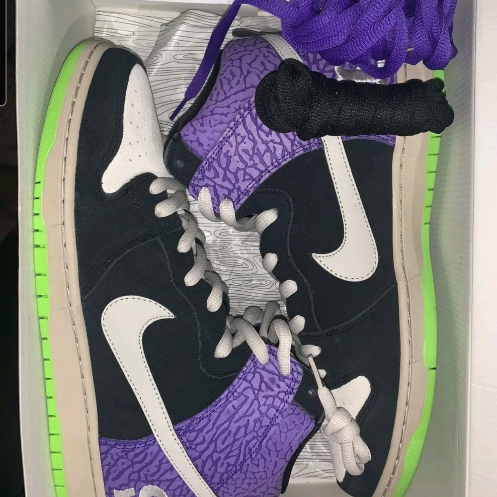 Deadstock Nike Sb Dunk High Send Help 2 Size 13 Sk